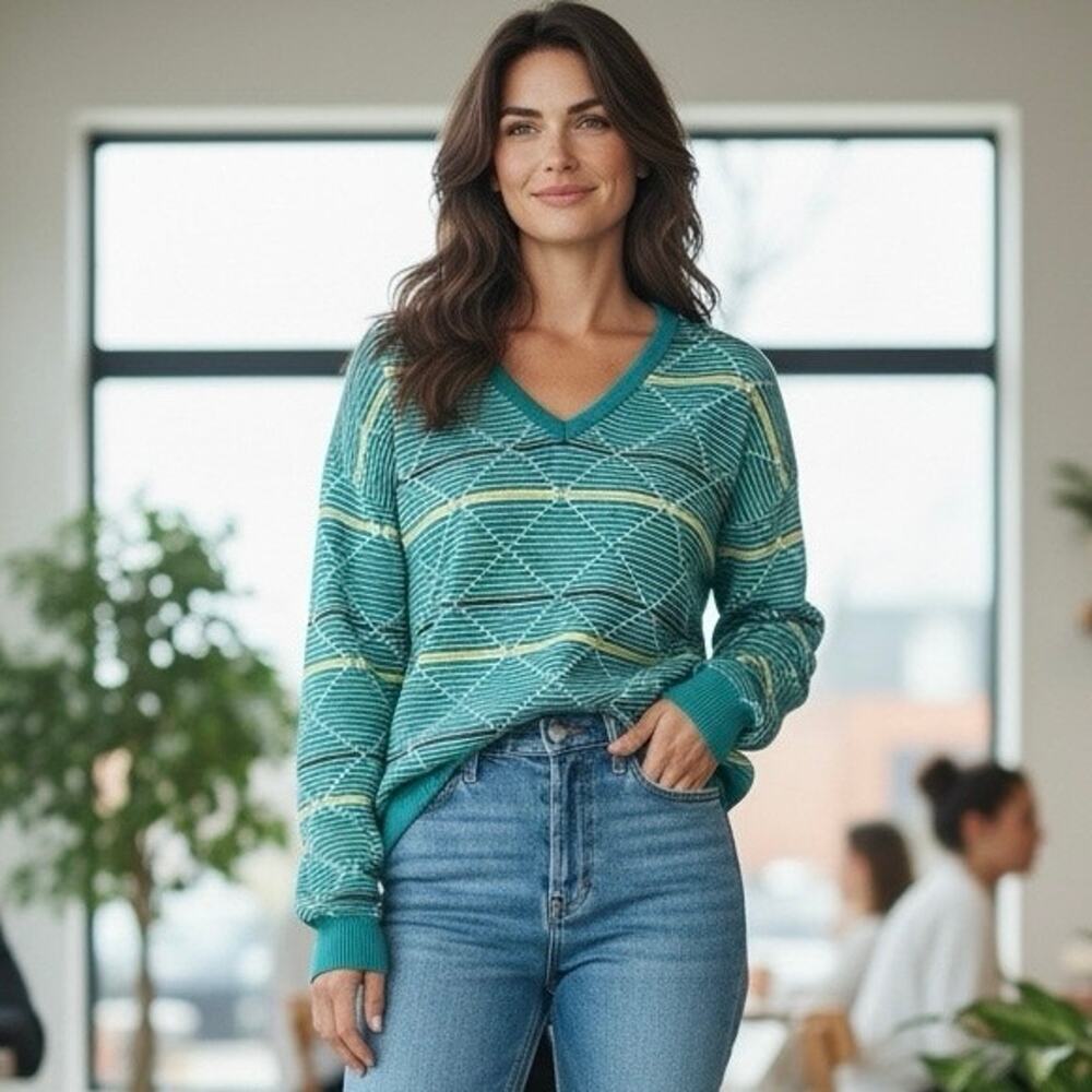 V-Neck Sweater Golf Knit